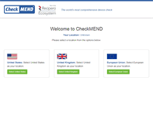 Tablet Screenshot of checkmend.com